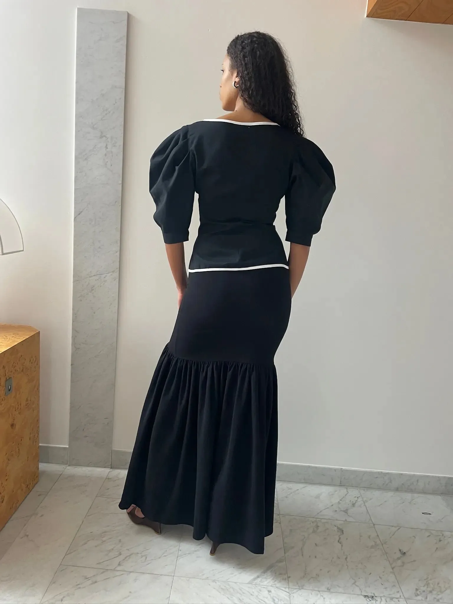 The Tube Dropwaist Convertible Dress, Black